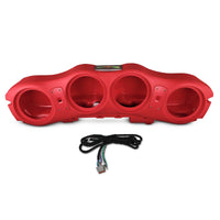Jeep JL/JLU/JT 2024 Overhead Sound Bar - OEM Fit, Harness Included, Fits 4 x 8" Speakers - front view | Silarius