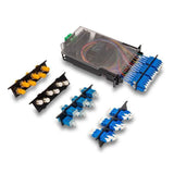 OCC FSCS312DSCP Fiber Splice Cassette with Fiber Pigtails, SC x 12, 50Mu, OM3