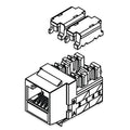 OCC KMJA5E08 Keystone Jack, CAT5e KMJ Jack, Universal 568A/B Wiring