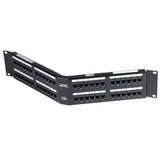 OCC PP1288/110A5E-R 12-Port Wall Mount Patch Panel, 568A/B Wired