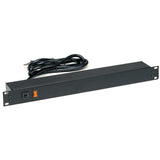 OCC PS115 19" Rack Mount Power Panel with Surge, 115VAC 15A, 12-Outlets