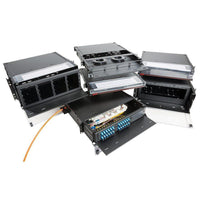 OCC RTC2U-6APBL Enclosure Rack Mount with (6) Adapter Plate, Black