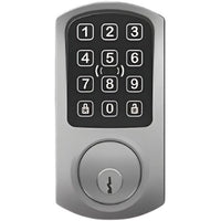 ProdataKey RL-DB-HPK-116-622-ADJ-SF6-MK Red Wireless Lockset Deadbolt, High-Security Bluetooth, Prox, Keypad, Adjustable Backset, Best A SFIC Core, Master Keyed, Black