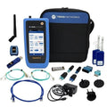 TREND Networks R166001 Copper and Fiber Qualification Tester, 10 Gigabit, Duplex / Shielded Patch Cord, SFP Module, USB Charger
