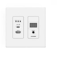 Kramer WP-SW2-EN7/US-D(W) 4K AVoIP Encoder Switcher Wall Plate Over 1GbE