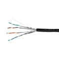 Kramer BC-UNIKAT/B2ca-305M CAT6a 23/4 U/FTP Video and LAN Bulk Cable, 305.00m (1000') Wooden Drum, Black
