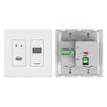 Kramer WP-DEC7/US-D(W) High-Performance Highly Scalable AVoIP Wall Plate Decoder for 4K Over 1G Network with Decora Design Frame Sets, White
