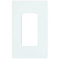 Lutron CW-1-WH Claro 1 Gang Wall Plate for Decorator / Designer Paddle Switches and Dimmers; Gloss Finish; White