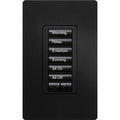 Lutron RRD-W6BRL-MN seeTouch Wall Keypad; Works with RA3 Systems; 6 Button with 1 Raise / Lower; Neutral Required; 120V; Midnight
