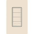Lutron RRST-W3RL-LA Sunnata RF 3-Button Raise / Lower Wall Keypad for RA3 Systems; Neutral Required; 120-277V; Light Almond