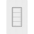 Lutron RRST-W4B-SW Sunnata RF 4-Button Wall Keypad for RA3 Systems; Neutral Required; 120-277V; Snow White