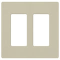Lutron SC-2-CY Claro 2 Gang Wall Plate for Decorator-Style Dimmers; Switches; and Outlets; Satin Finish; Clay