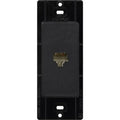 Lutron SC-PJ-MN Claro Telephone Jack; Fits Decorator-Style Wall Plates; Midnight