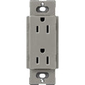 Lutron SCR-15-CS Claro 15A Duplex Receptacle; Decorator-Style Outlet; Satin Finish; Cobblestone