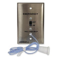 Cornell E-114 Emergency Pull String Station with On / Off Slide Switch for Single Status, Anti-Microbial, Germ-Free, Glow-in-the-Dark