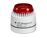 Federal Signal LP7 StreamLine Low Profile Combination Sounder/Strobe, 18-30VDC, Red