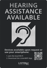 Listen Technologies LW-307 ListenWIFI Hearing Assistance