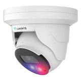 Luminys N5T-4DA2 4MP LumiDeterrent IP Turret Camera, 2.8mm Lens, IR and White-light LEDs, Flashing Lights