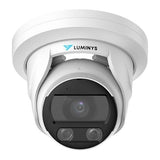 Luminys N5T-8LA2 8MP IP LumiLuxSmart White Turret Camera, 2.8mm Fixed Lens
