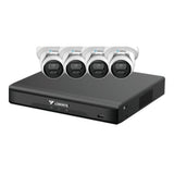 Luminys K54-4D1A2 LumiDeterrent Bundle, 4-Channel 8MP NVR and (4) 5MP Turret Cameras