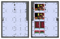 LifeSafety Power FPO150/250-2C83D8E6V1 400W Dual Voltage Power Supply, 16-Lock Out, 24-Auxiliary, E6V Enclosure