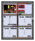 LifeSafety Power FPO250-B100D8E4M/P8-A FlexPower Single Voltage Power Supply with Secondary Voltage B100 Module, 8-Door, D8 Auxiliary Distribution Module, E4 Enclosure, Mercury Backplate