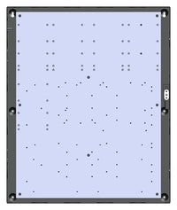 LifeSafety Power E4S-BOXED E4S Expansion Enclosure, Steel Cabinet with Lock and Tamper Switch, Gray