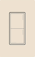 Lutron RRST-W2B-LA Sunnata RF Keypad; 2-Button; Light Almond