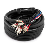 Snake, Medusa 10 Channel RCA and 4 x 12GA OFC Power Wire 30 Feet - detail view | Silarius