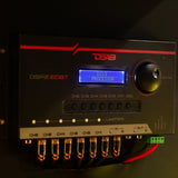 2-Channel In and 6-Channel Out Digital Sound Processor (DSP) with Bluetooth and LCD Screen - side view | Silarius