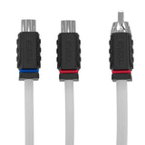 RCA Marine Grade Tinned 100% Copper OFC Y Connector 2 FEMALE to 1 MALE - WHITE - detail view | Silarius