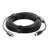 Vaddio USB 3.0 Type Male to Type Male Active Optical Cable, Plenum Rated, 20m, Black (440-1005-065)