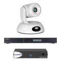 Vaddio EasyIP 20 Base Kit, (1) Professional IP PTZ Camera, (1) Decoder, (1) Network Switch, White (999-30232-000W)