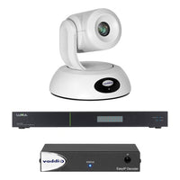 Vaddio EasyIP 20 Base Kit, (1) Professional IP PTZ Camera, (1) Decoder, (1) Network Switch, White (999-30232-000W)