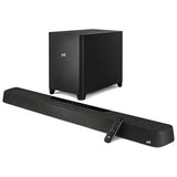 Polk Audio 300542-01-00-101 MagniFi Max AX Flagship 5.1.2 Channel Dolby Atmos Smart Sound Bar with Bluetooth and Wireless Subwoofer, Black