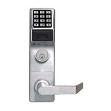 Napco ETPDNS1G/26DCR8 Networx Pushbutton Exit Trim with Proximity Readerfor Cal Royal 9800 , Straight Lever, 5000-User, Satin Chrome