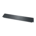 Middle Atlantic BL2 Flanged Aluminum Rack Blank Panel, 2U RMS, Black Brushed and Anodized