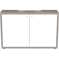 Middle Atlantic C3K2D1HA0D7ZPLWH C3 HPL Woodkit, 2 Bay, 32" High, 5th Ave Elm with White Gloss Doors, TAA Compliant