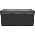 Middle Atlantic C5K3A1SSHA5ZP001 Wood Kit for Sota C5 Series Credenza, 32" x 27" x 3", Black