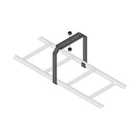 Middle Atlantic CLB-CSB-W24 CL Series Ladder Center Support Bracket, 24" Wide, Black