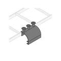 Middle Atlantic CLH-SD8-4 CL Series Ladder Side Drop with Spools, 8" Wide, 4-Pack, Black