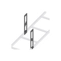 Middle Atlantic CLH-SS-12-2 CL Series 12" Cable Ladder Side Stand-Off, 2-Piece, Black