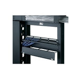 Middle Atlantic HHCM-2 HHCM Series Hinged Horizontal Cable Manager, 2U RMS, Black