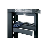 Middle Atlantic HHCM-2 HHCM Series Hinged Horizontal Cable Manager, 2U RMS, Black