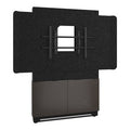 Middle Atlantic FM-DS-4875FW-AA3B Forum Floor-to-Wall Mount 2-Bay Single Display Stand for 42-55" Display, 4U, Dark Finish