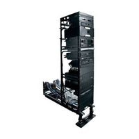 Middle Atlantic AXS-34 AXS In-Wall Slide Out 4-Post Rack, 650 lb Weight Capacity, 34U, Steel, Black