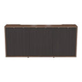 Middle Atlantic C3K3D1HB9A6ZPLBK C3 HPL Woodkit, 3 Bay, 32" High, Montana Walnut with Blackened Legno Doors, TAA Compliant