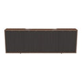 Middle Atlantic C3K4D1HB9A6ZPLBK C3 HPL Woodkit, 4 Bay, 32" High, Montana Walnut with Blackened Legno Doors, TAA Compliant