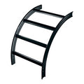 Middle Atlantic CLB-VO90 CL Series 90° Vertical Outside Ladder Bend, 12" Wide, Black