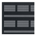 Middle Atlantic DFVRD-44 Fully-Vented Rear Door for DRK Series Racks, 44U RMS, Black